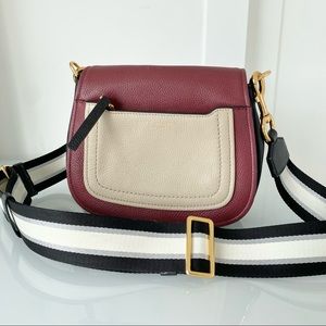 MARC JACOBS recruit leather saddle bag